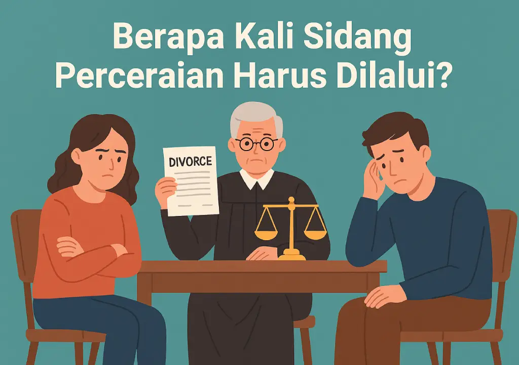 berapa kali sidang perceraian harus dilalui