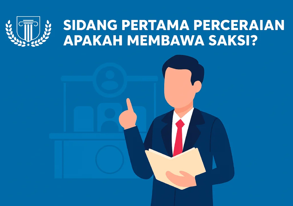 Sidang pertama perceraian apakah membawa saksi